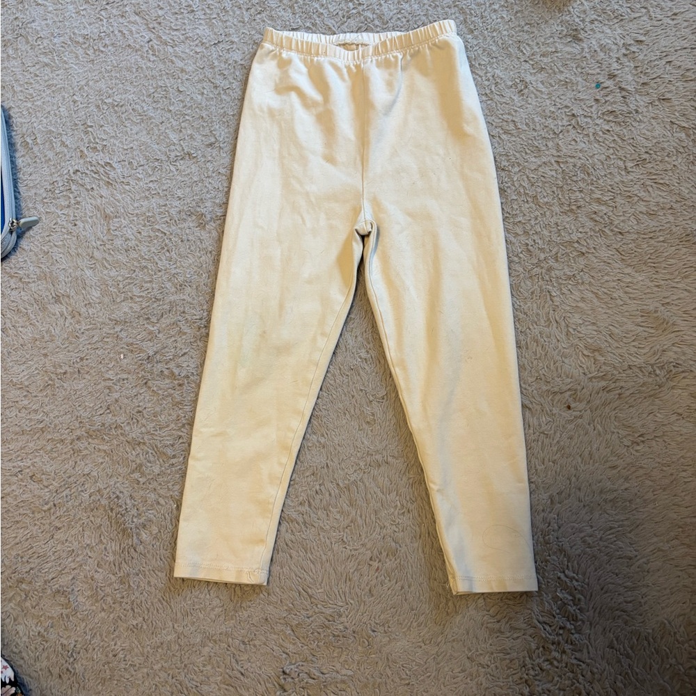 Hanna Andersson Moon and Back Cream Leggings